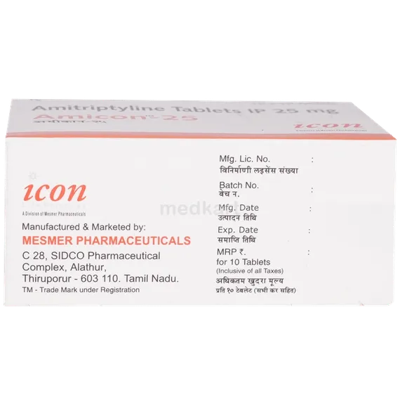 amicon 25mg tablet 10's